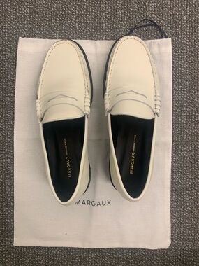 Margaux Women’s The Louisa Loafer Cream lug sole loafer